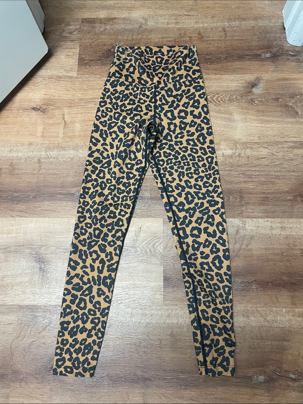 Beach Riot Leopard Print Leggings - Tan & Black